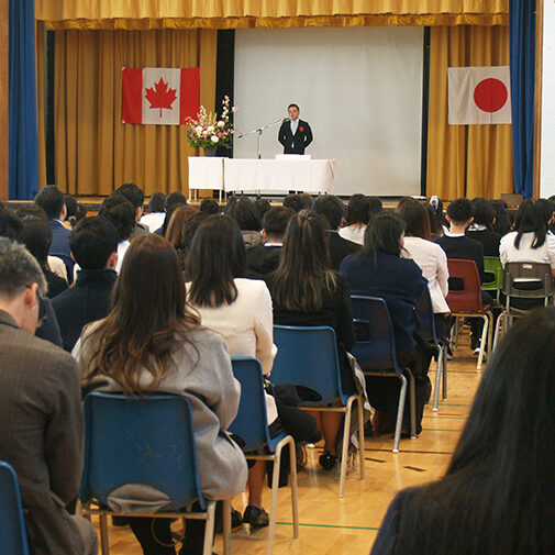 トロント補習授業校 入園・入学式報告 令和8年度  村本泰彦教頭